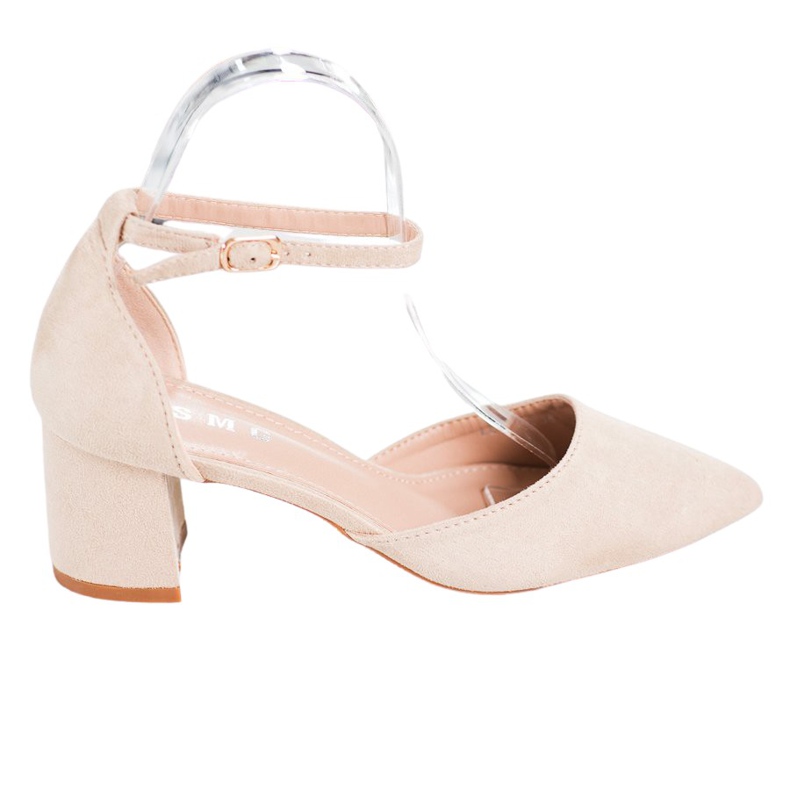 SHELOVET Klasické lodičky se sponou hnědý