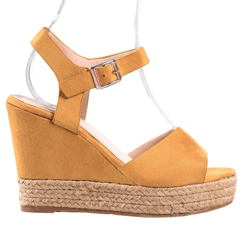 Clowse Žluté sandály na vysokém podpatku žlutá Clowse Žluté sandály na vysokém podpatku žlutá