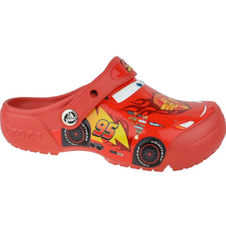 Crocs Fun Lab Cars Clog Jr 204116-8C1 červené