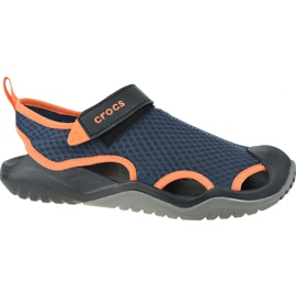 Sandály Crocs M Swiftwater Mesh Deck M 205289-4V9 námořnická modř