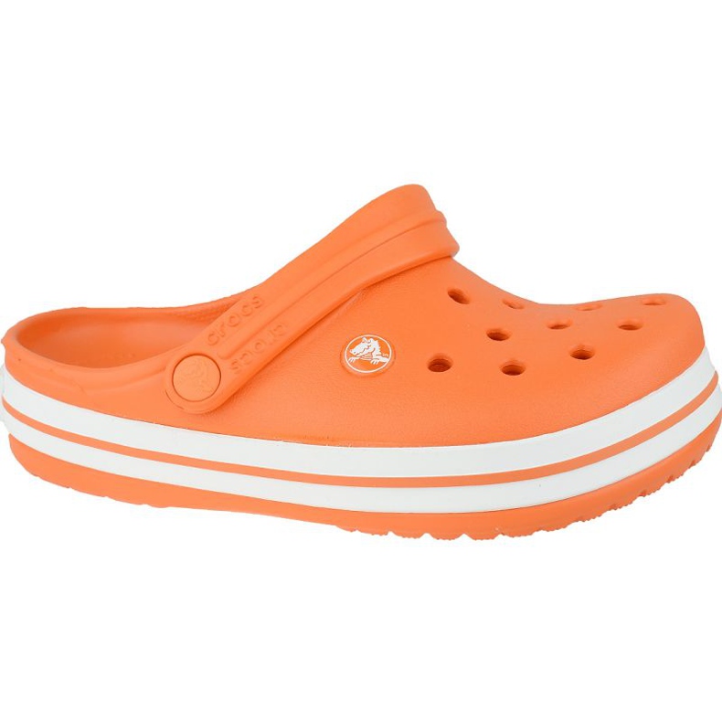 Crocs Crocband Clog K Jr 204537-810 oranžový šedá
