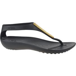 Sandály Crocs W Serena Flip 206420-751 černá Sandály Crocs W Serena Flip 206420-751 černá