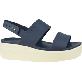 Crocs Brooklyn Low Wedge 206453-46K námořnická modrá Crocs Brooklyn Low Wedge 206453-46K námořnická modrá