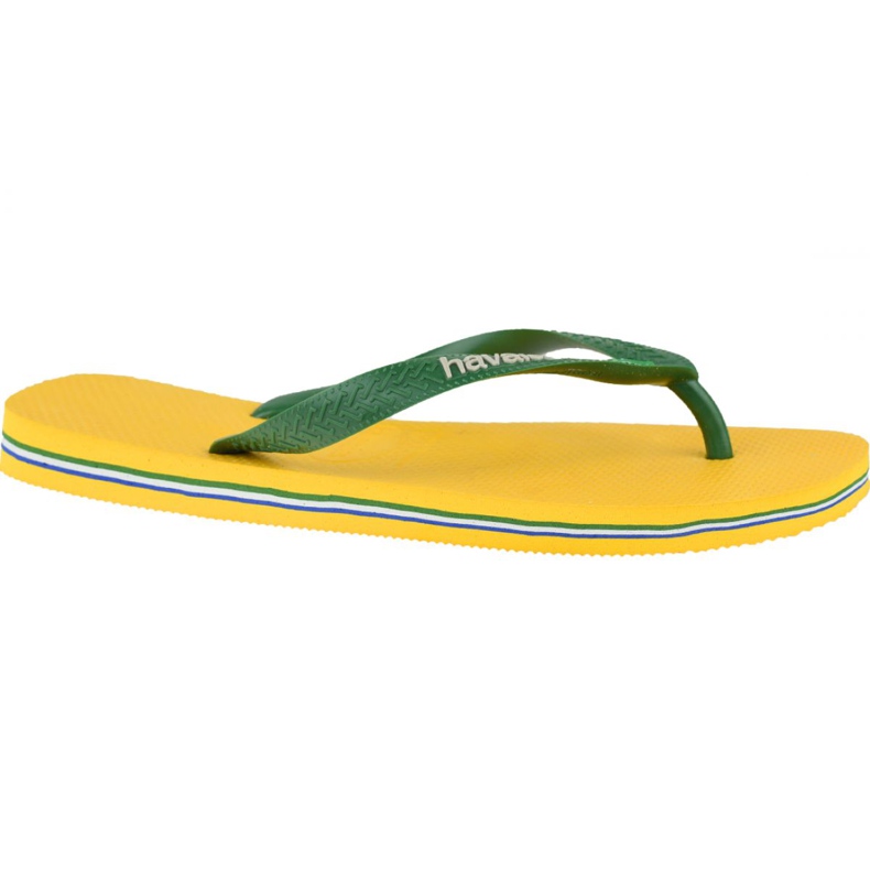 Žabky Havaianas Brasil Logo M 4110850-1652 zelená žlutá