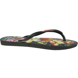 Letní žabky Havaianas Slim 4129848-1069 černý vícebarevný