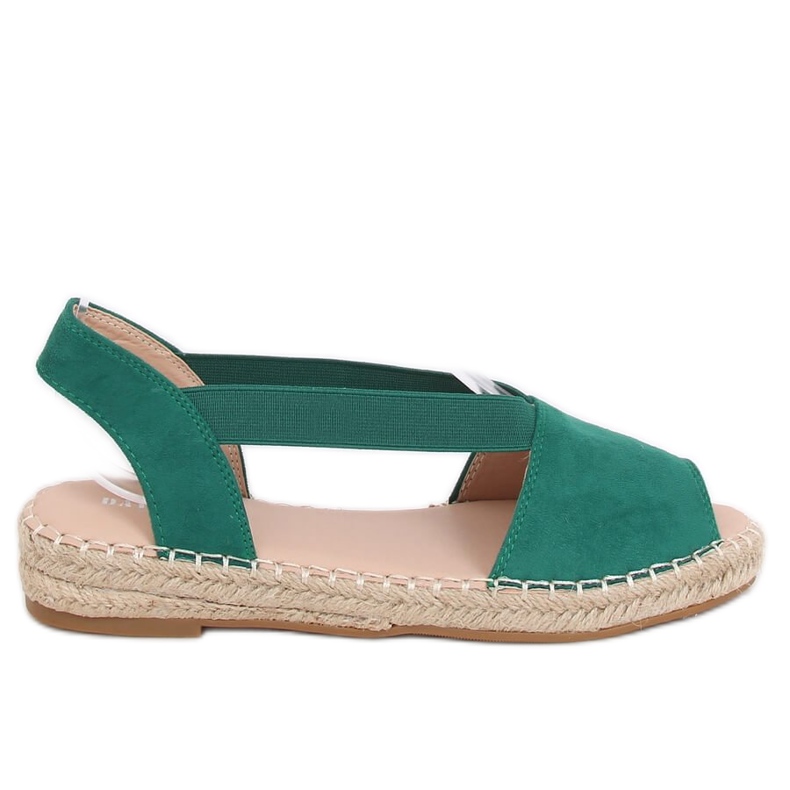 Zelené espadrilky pro ženy 0M815 Green zelená Zelené espadrilky pro ženy 0M815 Green zelená