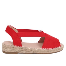 Červené dámské espadrilky 0M815 Red Červené dámské espadrilky 0M815 Red