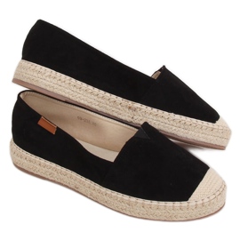Klasické černé espadrilky 99-23A Black černá