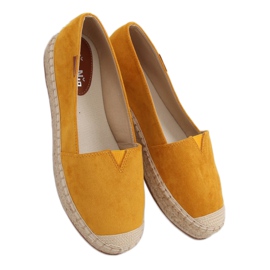 Klasické medové espadrilky 99-23A žluté žluť