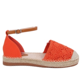 Espadrilles cut orange 3035 Orange oranžový Espadrilles cut orange 3035 Orange oranžový
