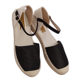 Černé dámské espadrilky MB-64119 Black černá