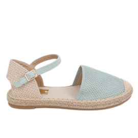 Dámské espadrilky mátové MB-64119 zelené zelený
