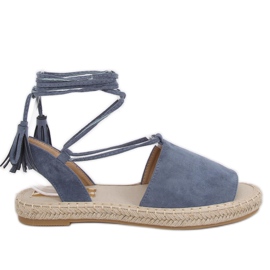 Modré dámské espadrilky BB25 Blue Ii Quality modrý