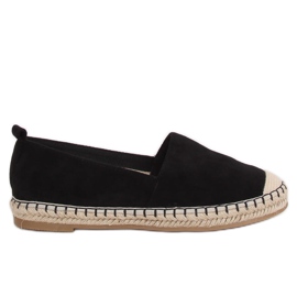Černé dámské espadrilky L-1068 Black černý
