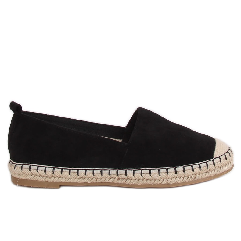Černé dámské espadrilky L-1068 Black černá