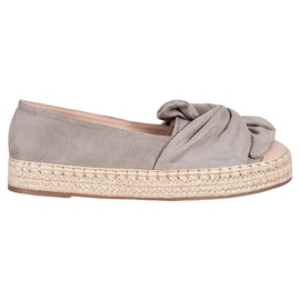 Seastar Semišové espadrilky na platformě béžový