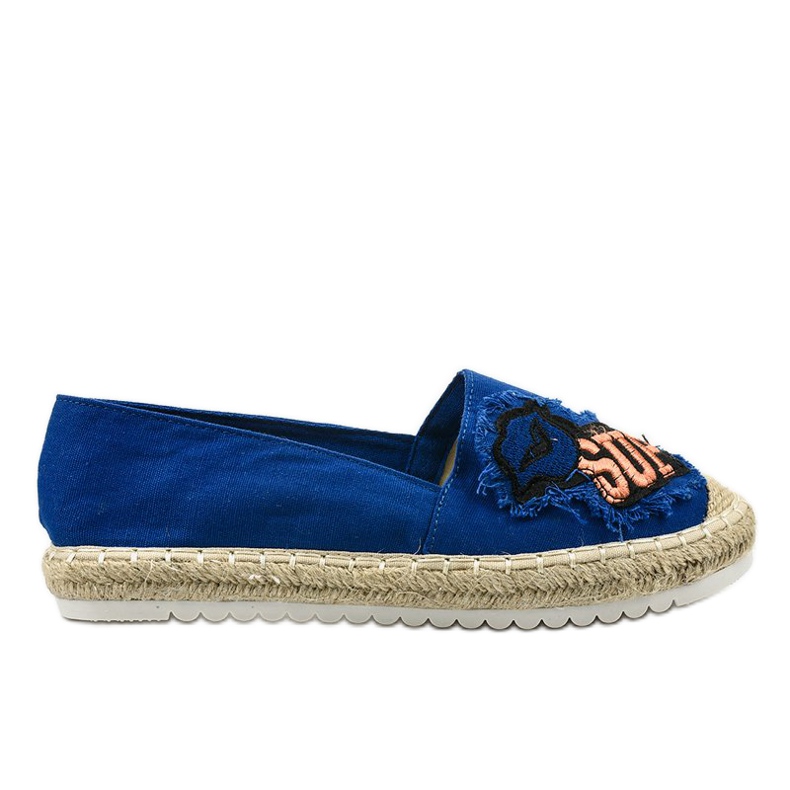 Tmavě modré espadrilky L-1047 modrý