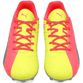 Kopačky Puma One Jr 20.4 Osg Fg Ag 105973 01 červený žluté