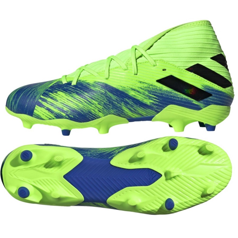 Kopačky Adidas Nemeziz 19.3 Fg M FV3988 červené zelená Kopačky Adidas Nemeziz 19.3 Fg M FV3988 červené zelená