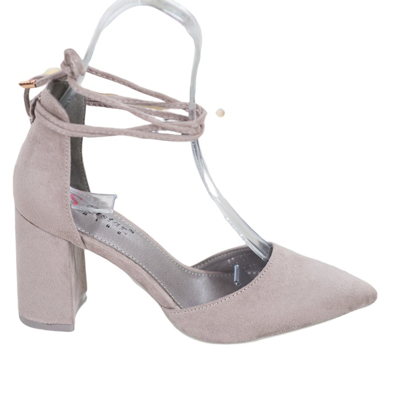 Seastar Vázané šedé pumpy šedá