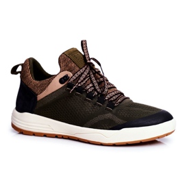 Pánské sportovní boty Big Star Khaki FF174278 hnědý zelený