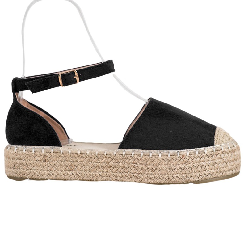 Seastar Černé espadrilky na platformě černá