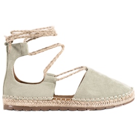 Seastar Semišové espadrilky s vazbou zelená Seastar Semišové espadrilky s vazbou zelená