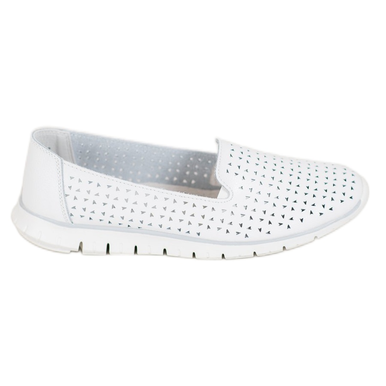 Kožení páni VINCEZA bílý