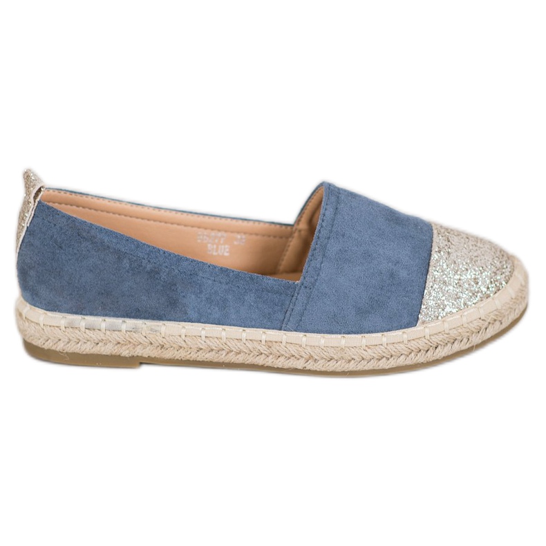 Seastar Espadrilky se třpytkami modrý