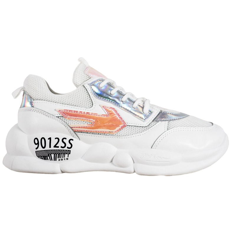 SHELOVET Tenisky s eko koženou módou bílý vícebarevný šedá