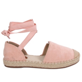 Růžové dámské espadrilky LL-230P Pink růžový
