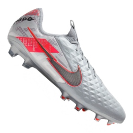 Kopačky Nike Legend 8 Elite Fg M CW0518-906 šedá stříbro