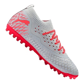 Kopačky Puma Future 4.2 Netfit Mg M 105681-01 stříbrný