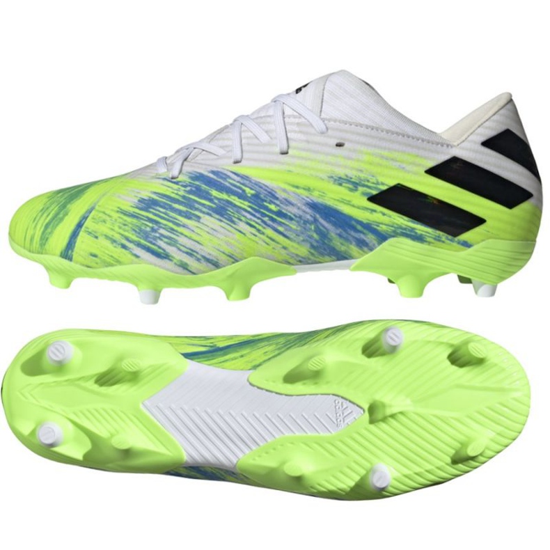 Kopačky Adidas Nemeziz 19.2 Fg M EG7220 vícebarevný zelená