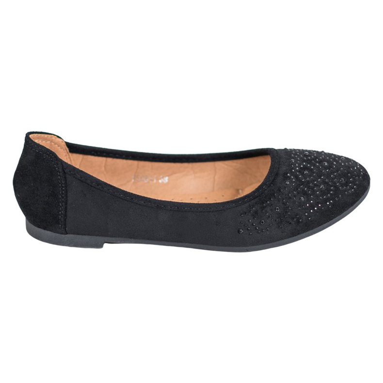 Diamantique Klasická baletka s krystaly černá