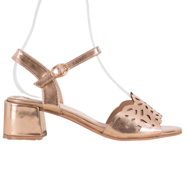 Kylie Sandály S Eko Kůže Na Tyči žlutá