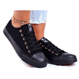 NEWS Dámské tenisky z nízkého materiálu Black Ecoma černý