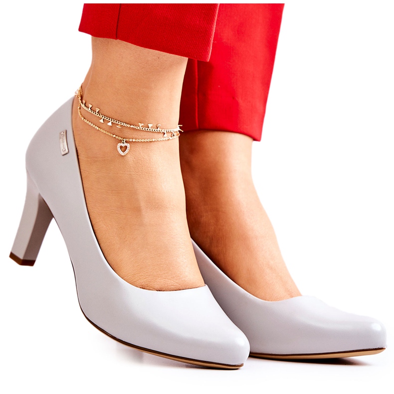 Dámské lodičky Sergio Leone Matte Grey Orsola šedá