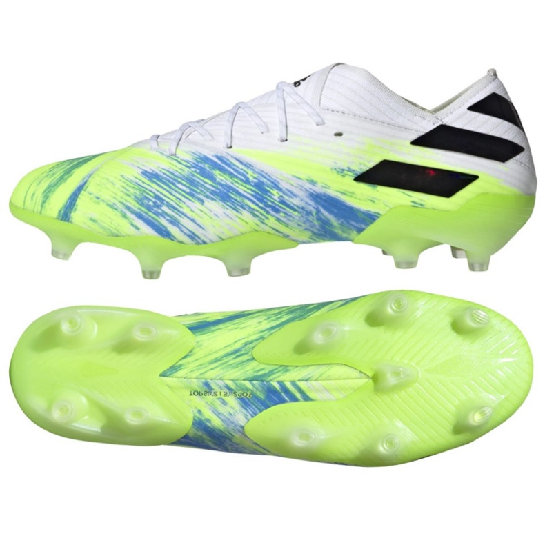 Kopačky Adidas Nemeziz 19.1 Fg M EG7325 vícebarevný zelená