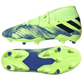 Kopačky adidas Nemziz 19.3 Fg Jr FV4002 vícebarevný zelený