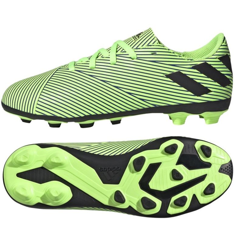 Kopačky adidas Nemziz 19.4 FxG Jr FV4011 vícebarevný zelená