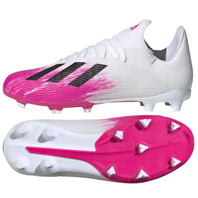 Kopačky Adidas X 19.3 Fg Jr EG7150 vícebarevný bílý