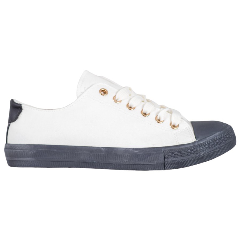 SHELOVET Textilní tenisky bílý šedá