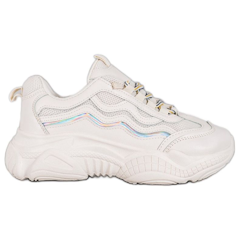 SHELOVET Šněrovací tenisky bílý