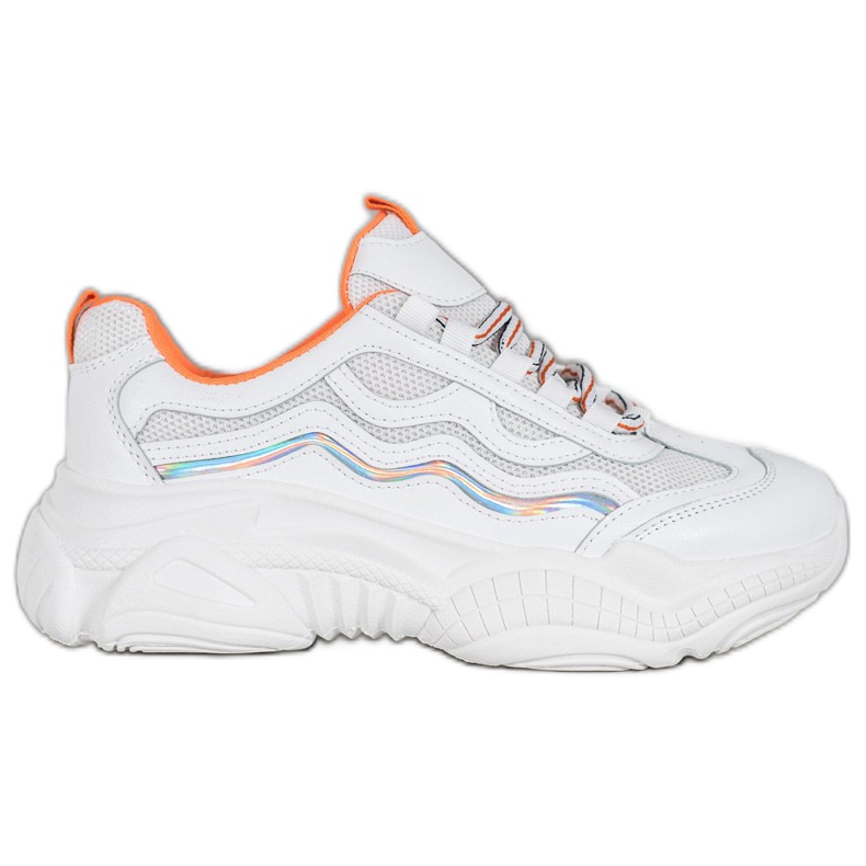 SHELOVET Šněrovací tenisky bílý