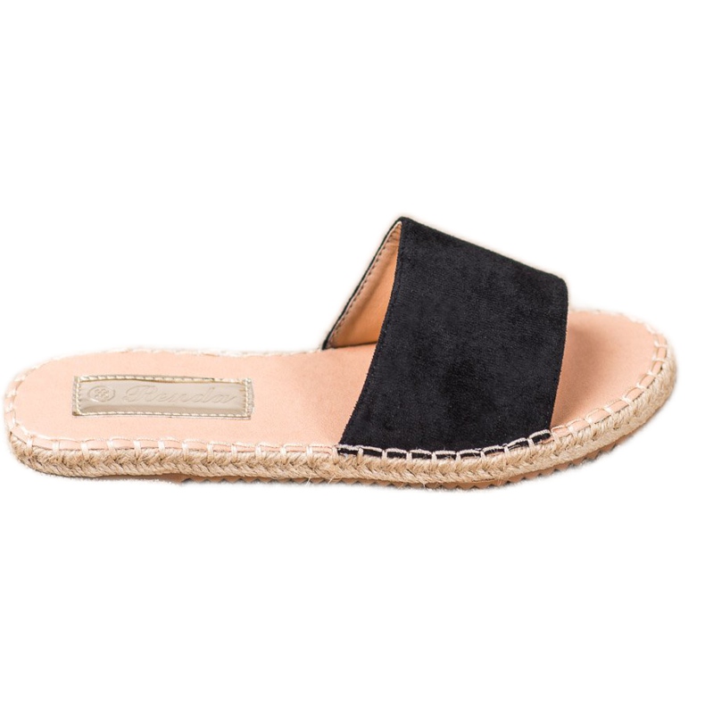 Renda Lehké espadrilky černá Renda Lehké espadrilky černá