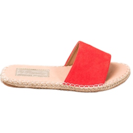 Renda Lehké espadrilky červené Renda Lehké espadrilky červené