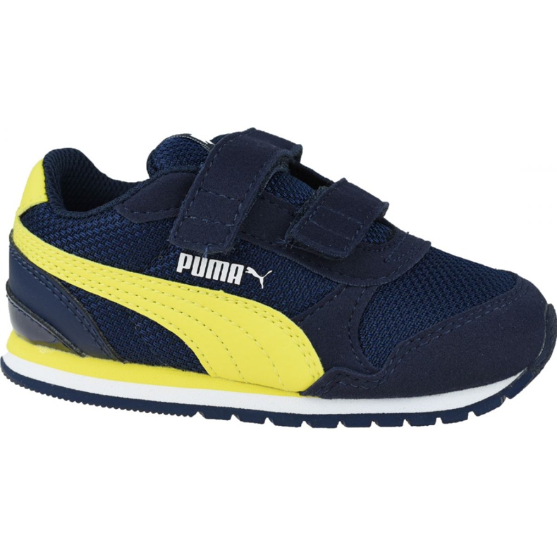Puma St Runner V 2 Infants Jr 367137-09 námořnická modrá žlutá Puma St Runner V 2 Infants Jr 367137-09 námořnická modrá žlutá