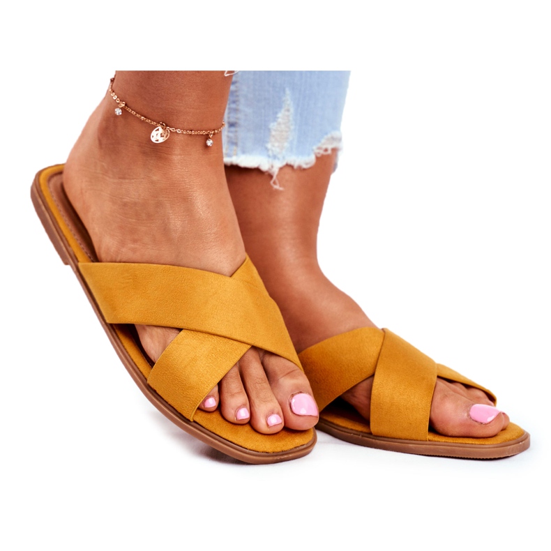 Dámské pantofle, pruhy, žluté Filipíny žlutá Dámské pantofle, pruhy, žluté Filipíny žlutá