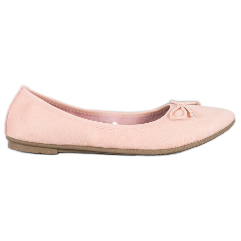 Diamantique Neformální semišové balerínky vícebarevný růžový